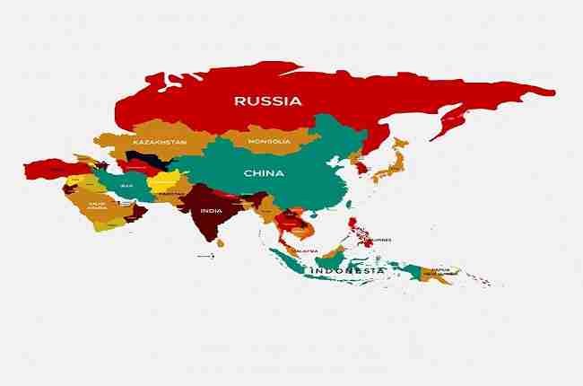 continent of Asia