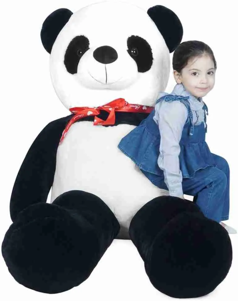 round panda stuffed animal