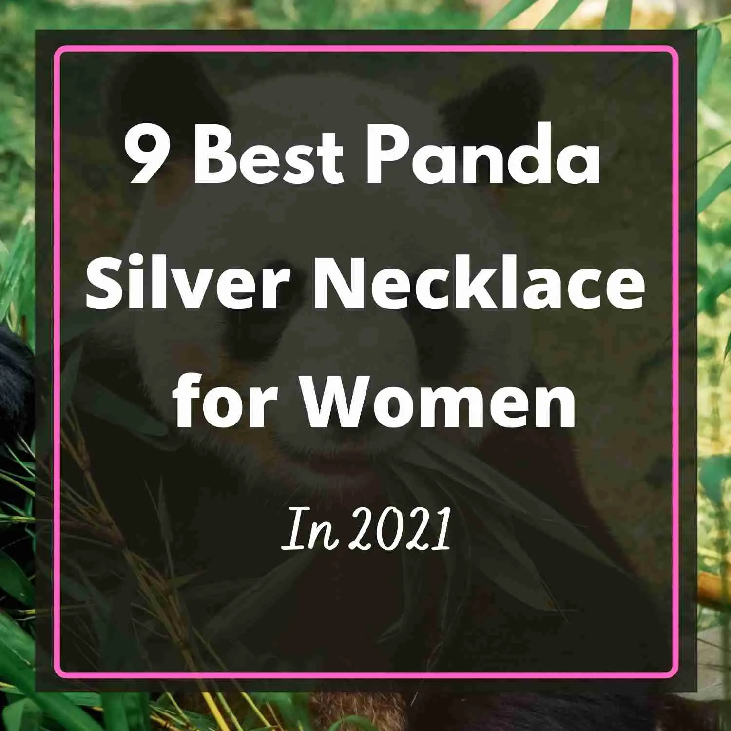 Sterling Silver Panda Necklace for Women