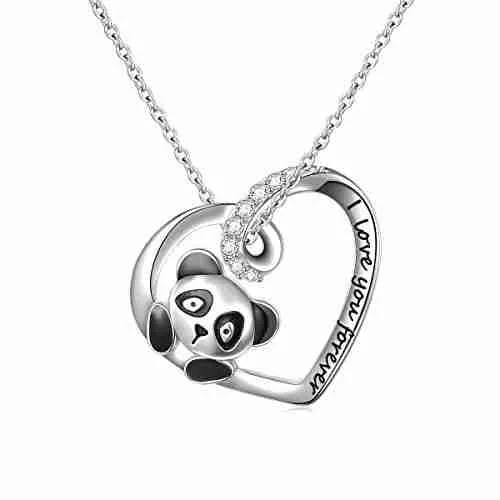 Best 9 Silver panda necklaces