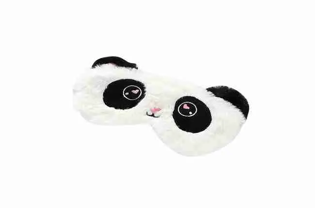 panda bear plush-type sleep mask