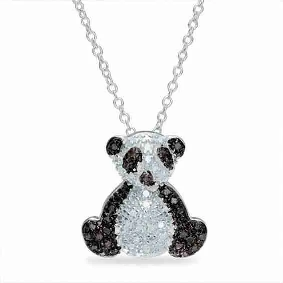 Best silver panda necklace