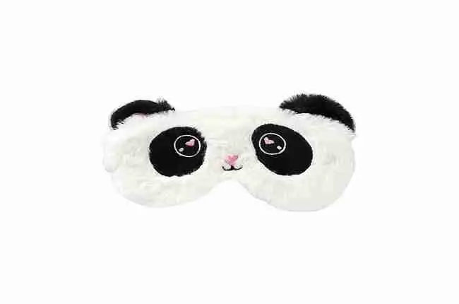 panda plush sleeping mask