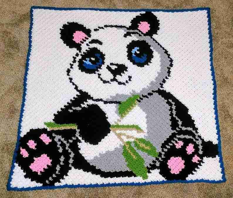 Panda Blanket Crochet Pattern