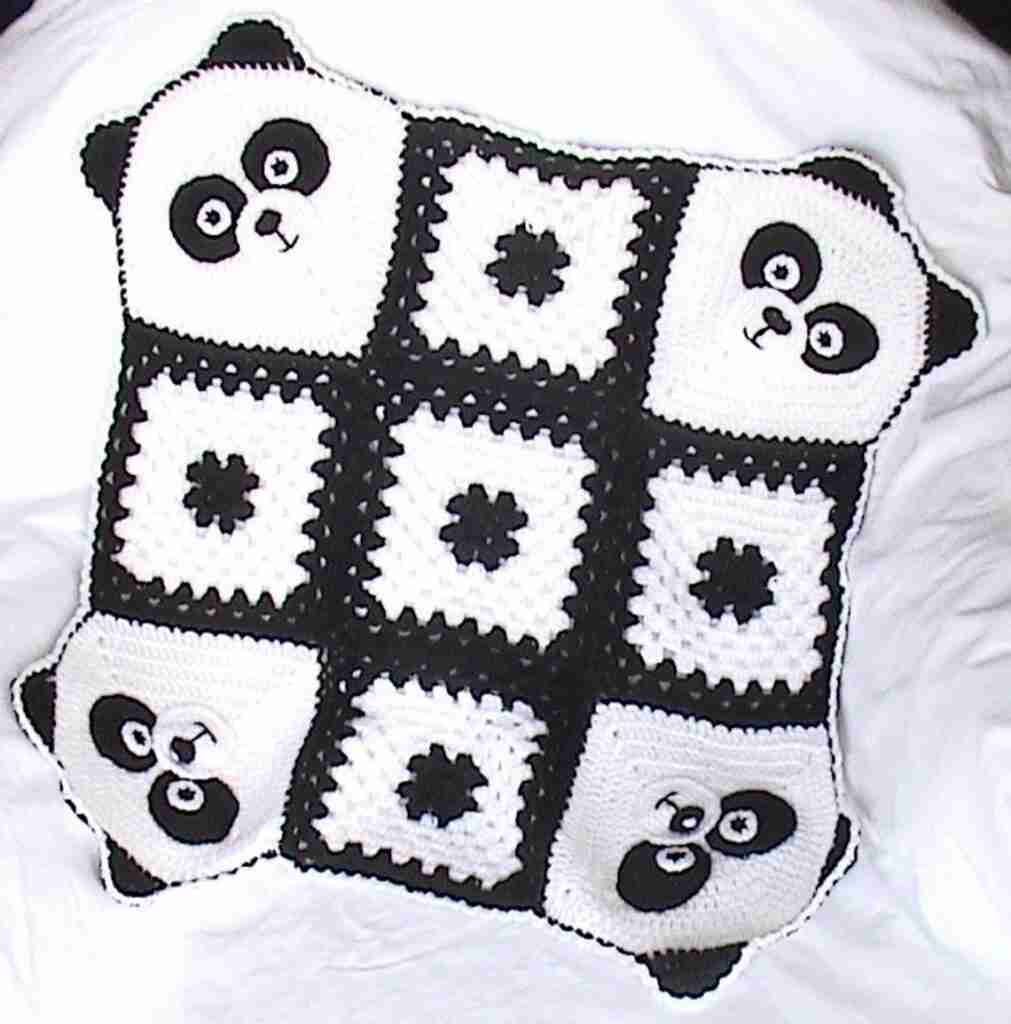 Panda Blanket Crochet Pattern