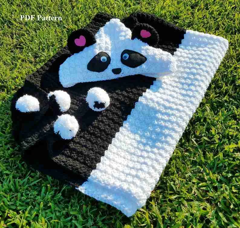 Panda Blanket Crochet Pattern