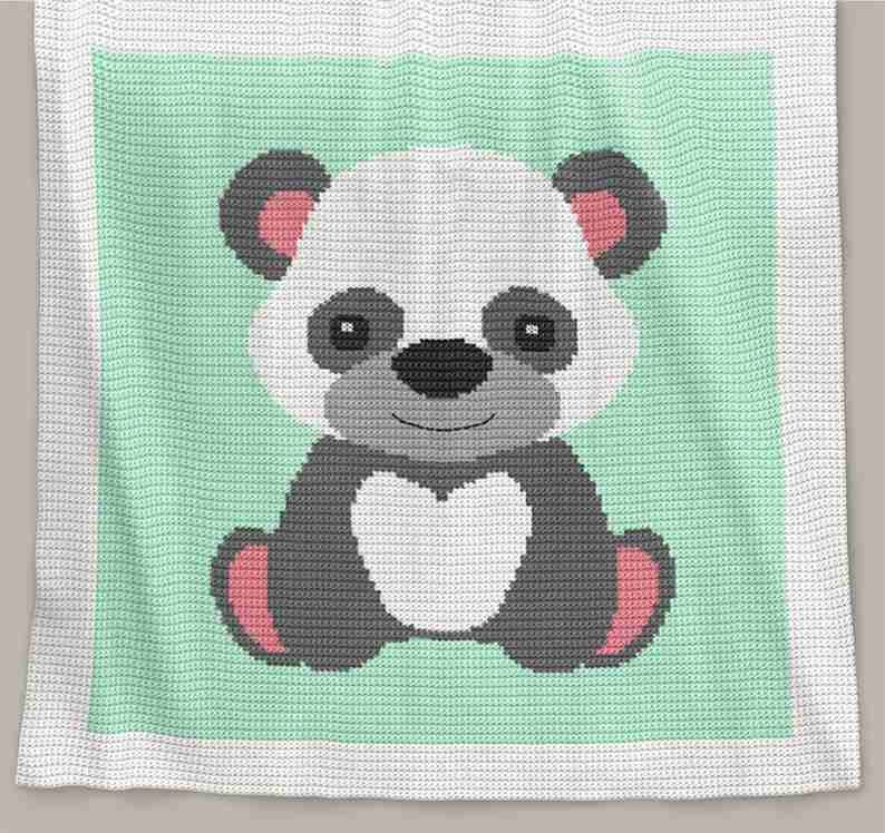 Panda Blanket Crochet Pattern