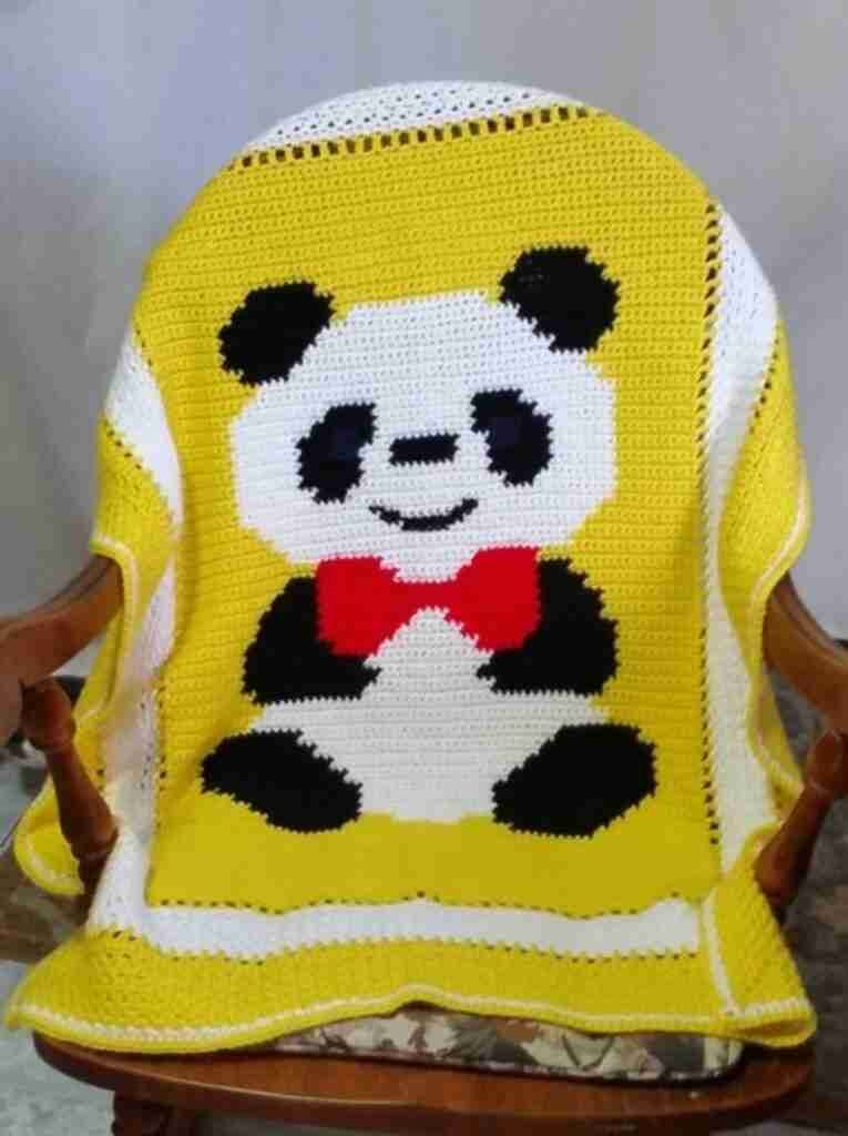 Panda Blanket Crochet Pattern