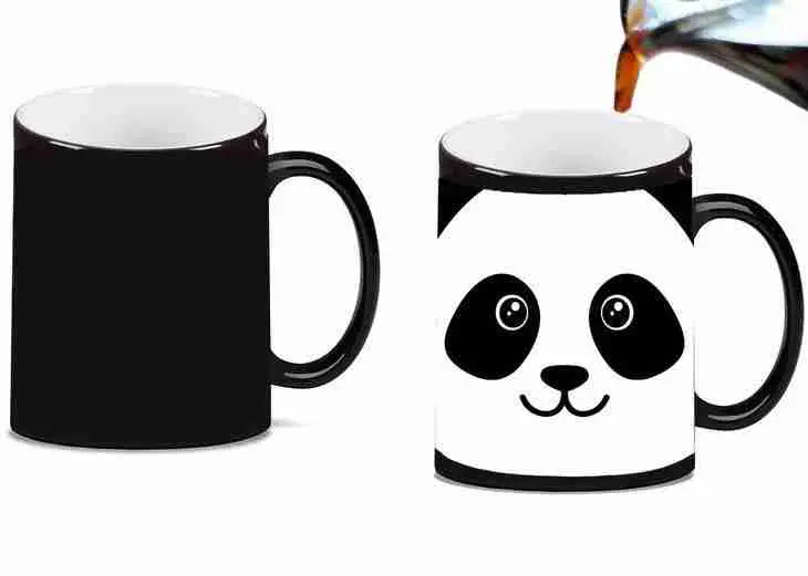 color changing panda tea mug