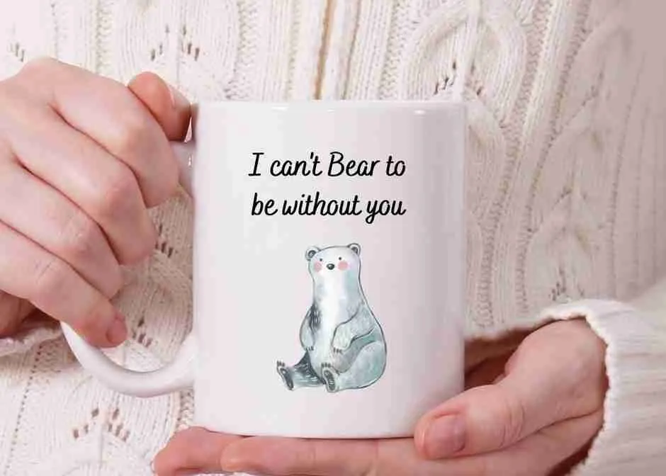 i can't bear without you panda tea mug