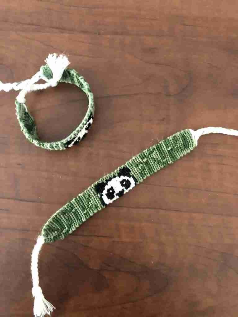 Panda Friendship Bracelet Pattern