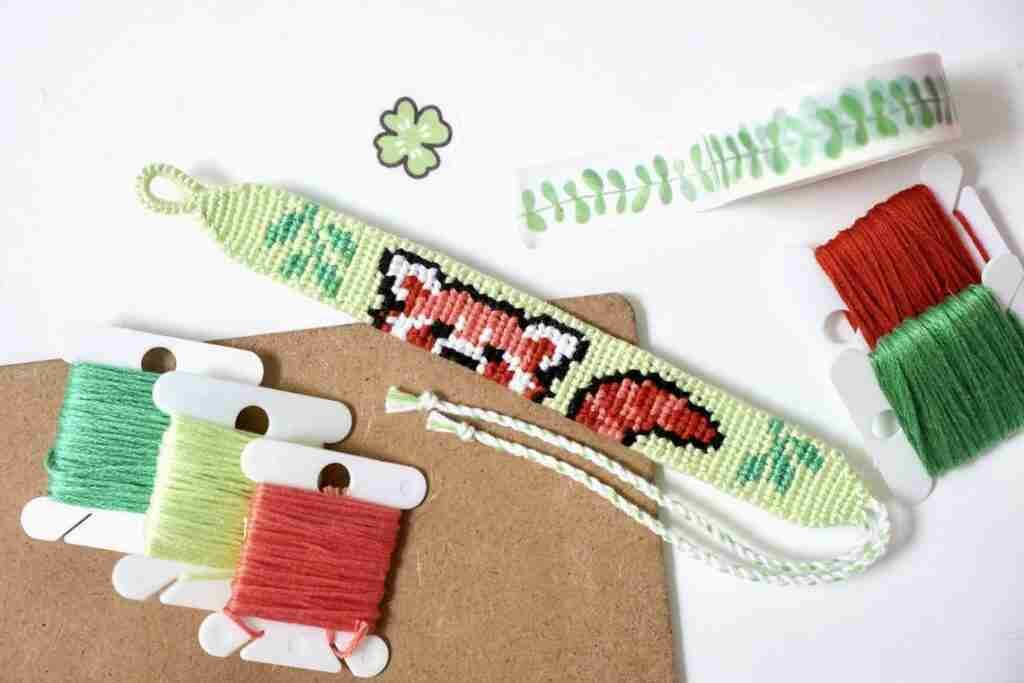 Panda Friendship Bracelet Pattern