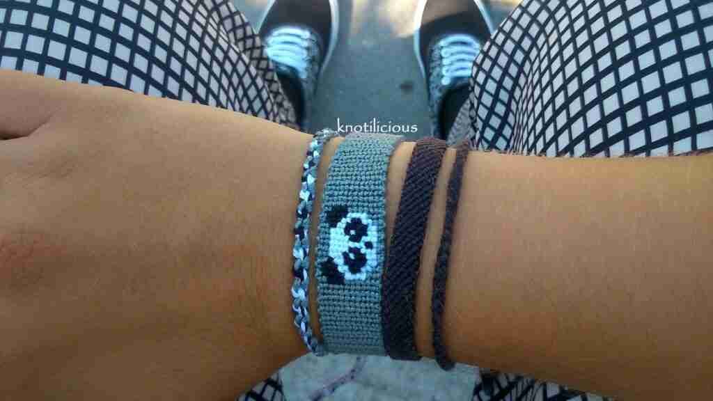 Panda Friendship Bracelet Pattern