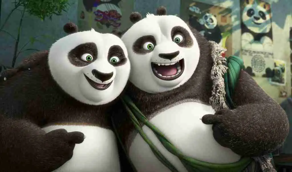Po with His Biological Father - Kung Fu Panda Movie