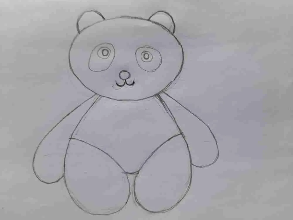 Drawing a Baby Panda - Step 6
