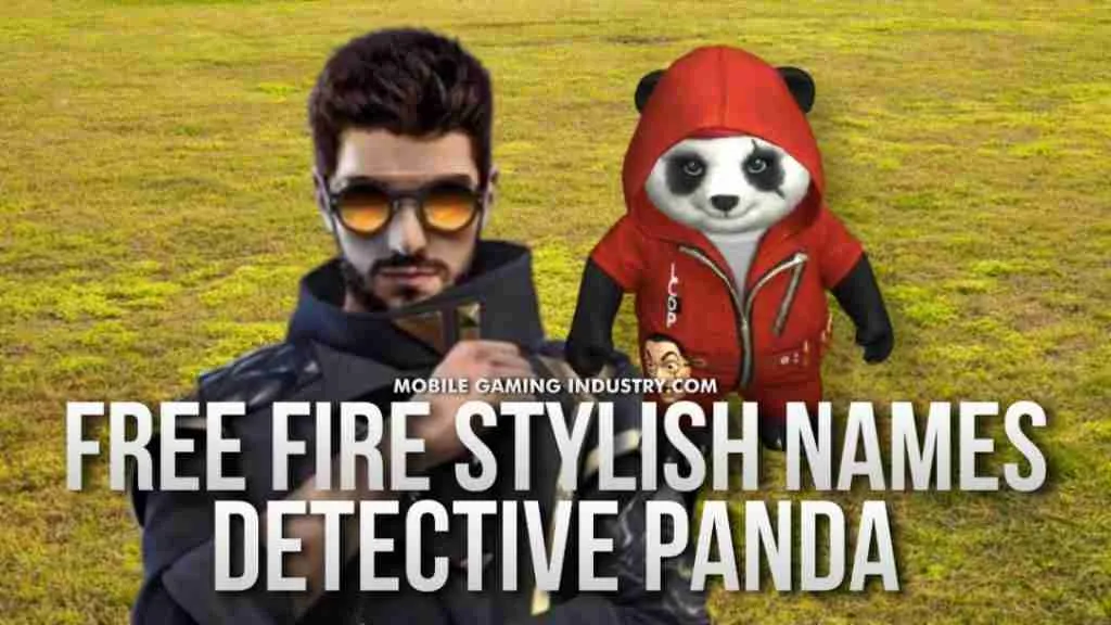 A picture of a detective panda