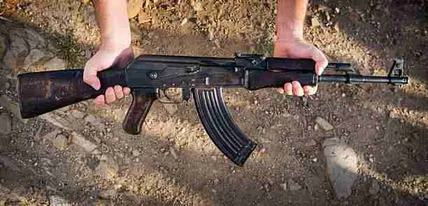 AK-47 Rifle - Effective in Stopping Any Bear 